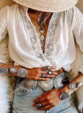 Blouse Blanche Hippie Chic