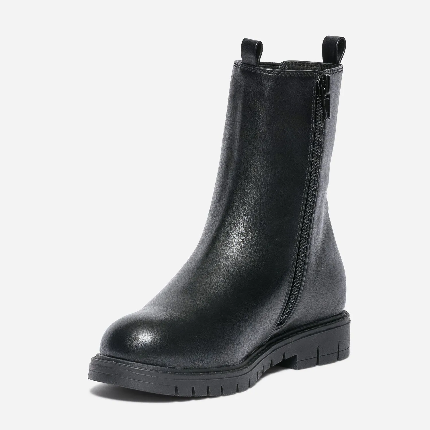 Chelsea boots noir cranté - Boots Enfant | ERAM