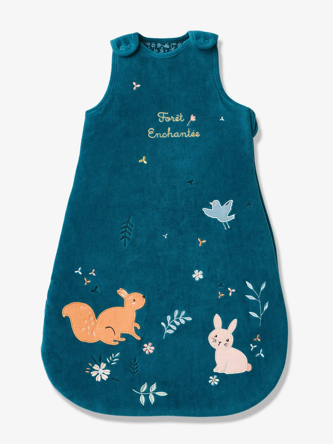 Gigoteuse manches amovibles FORET ENCHANTEE bleu - Vertbaudet
