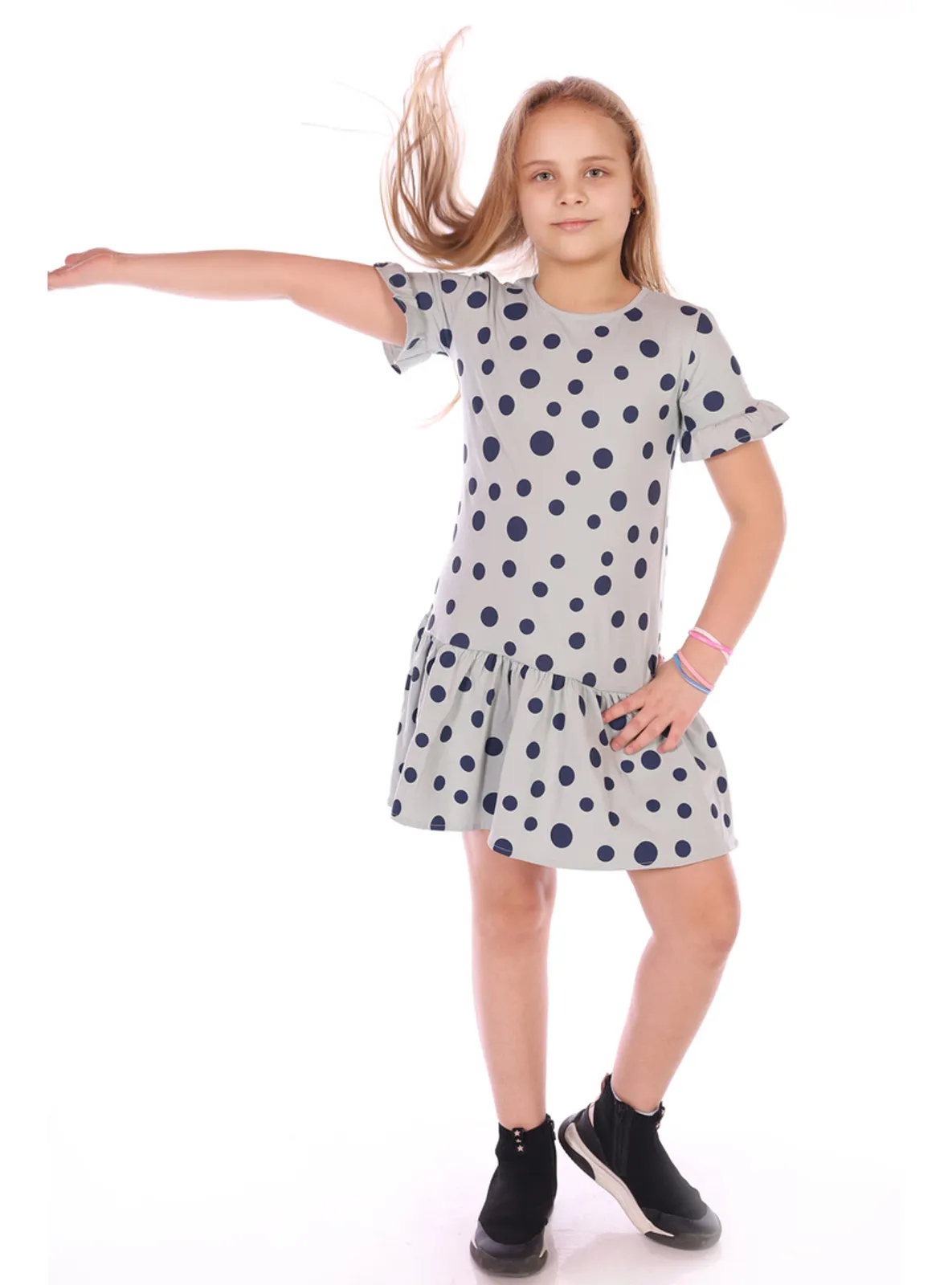 Green - Girls` Dress