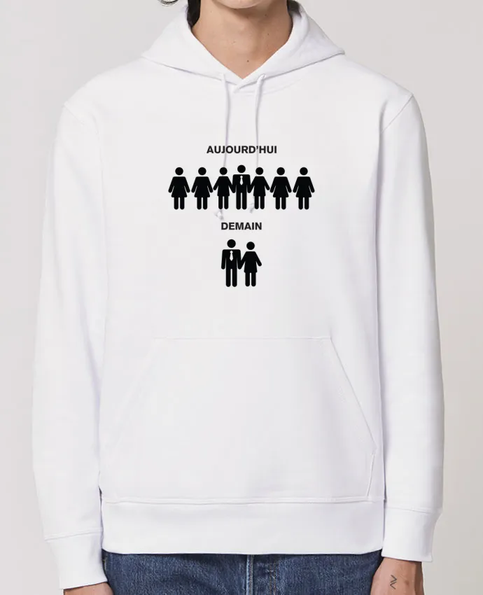 Hoodie Aujourd'hui - Demain EVG Par tunetoo