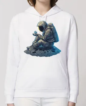 Hoodie Un astronaute observe la Terre Par KronoArt