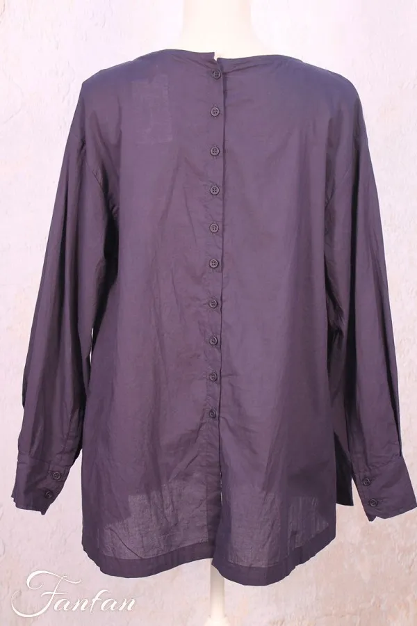 Les Filles d'ailleurs Blouse Navy T748