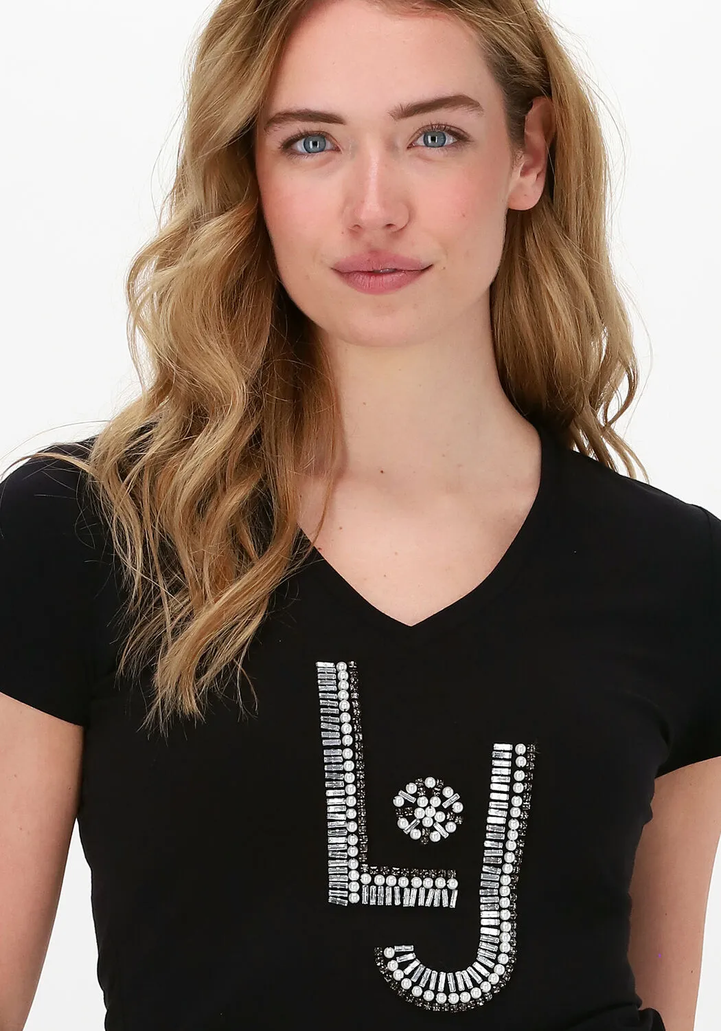 liu jo t-shirt t-shirt moda m/c en noir