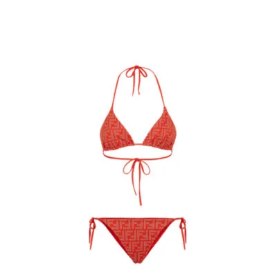 Maillot de bain - Bikini en tissu technique orange | Fendi