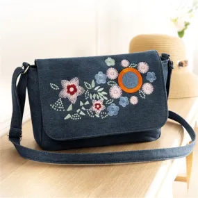 Sac en jean brodé