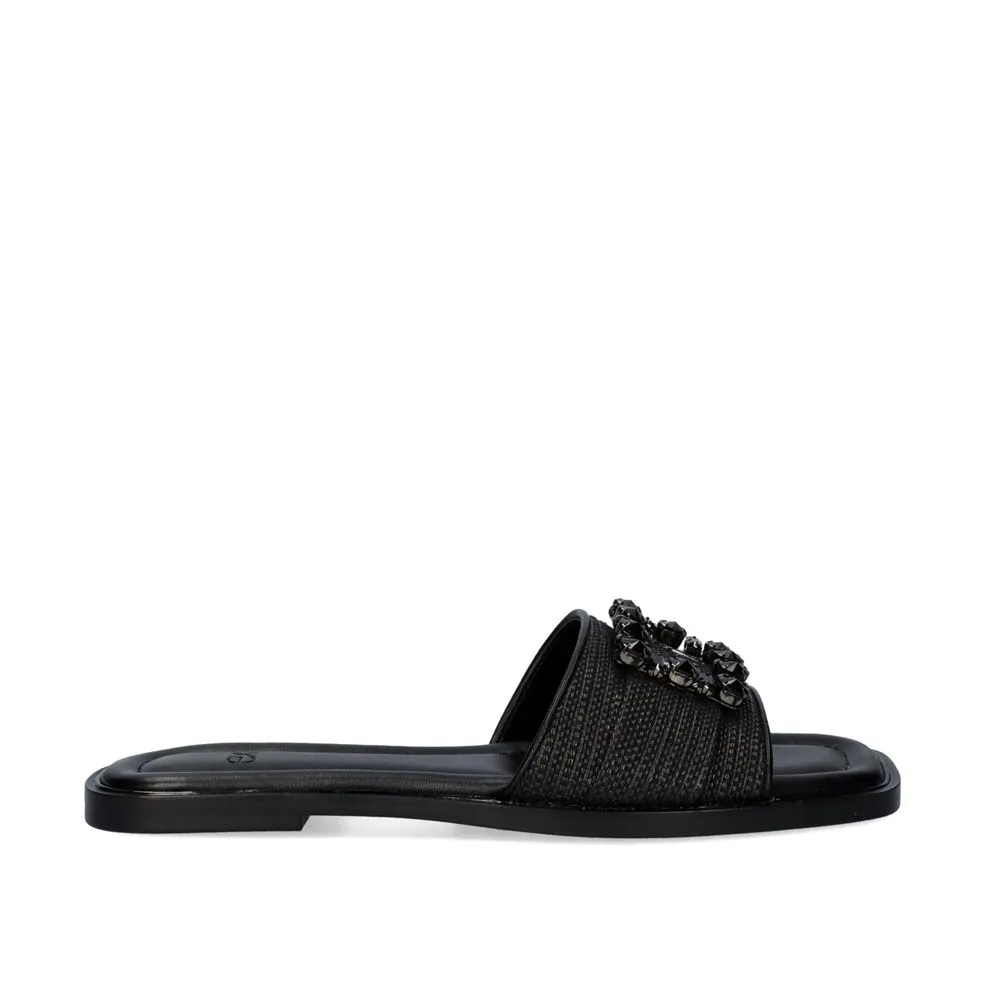 SANDALE PLATE EXÉ DORETA-488 NOIR