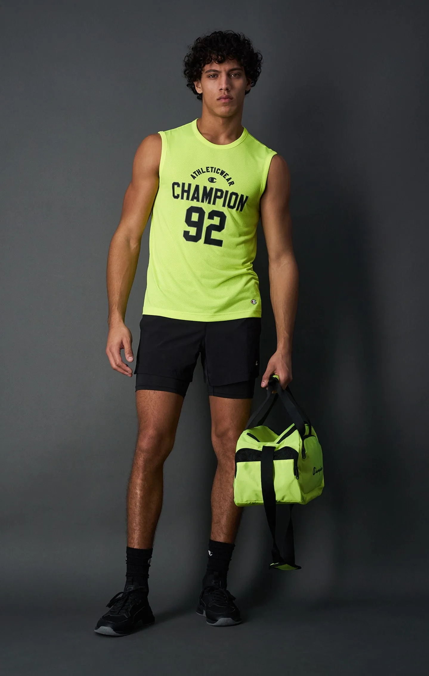 Shorts à Double Couche à Logo Réfléchissant | Champion France