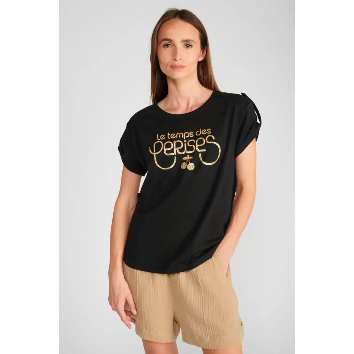 Tee-Shirt DWIGHT noir Alma en coton | 3 Suisses