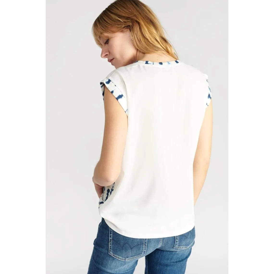 Tee-Shirt manche courte bleu MAR en viscose Alice | 3 Suisses