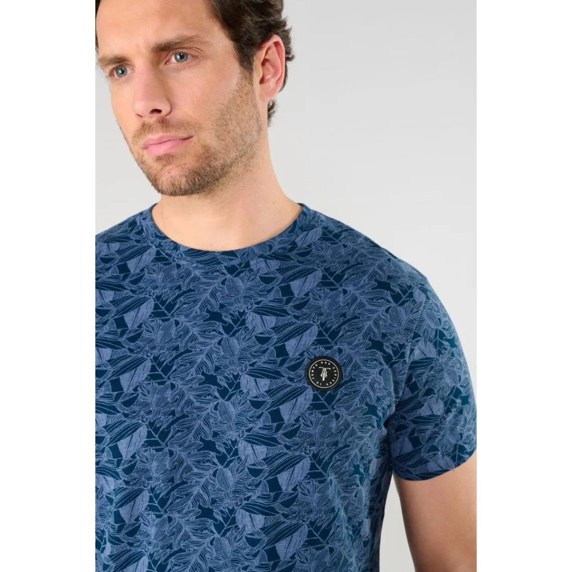 Tee-Shirt ROBAS bleu Tito en coton | 3 Suisses